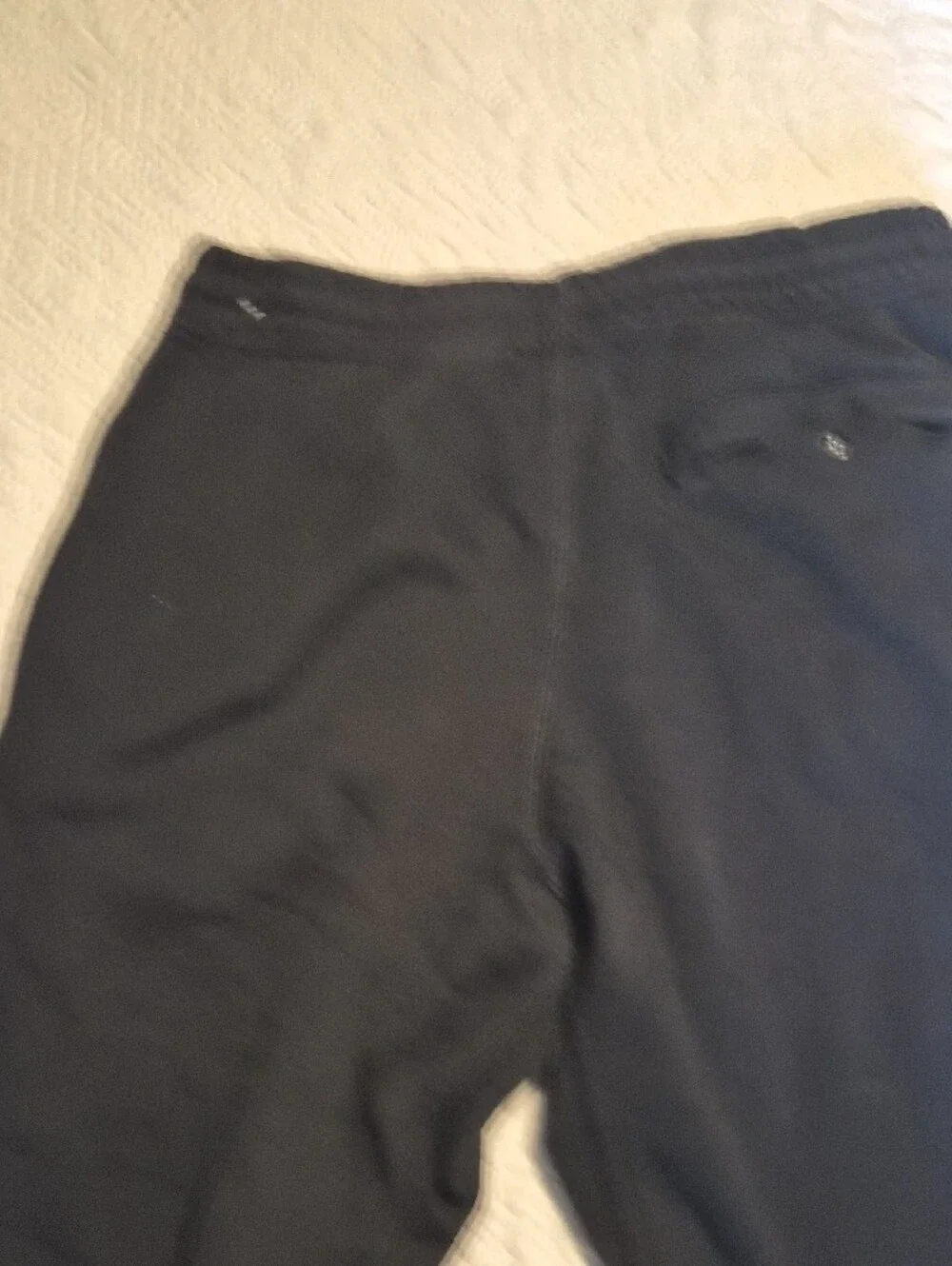 Nike Kids Black Jogger Sweatpants with White Swoosh